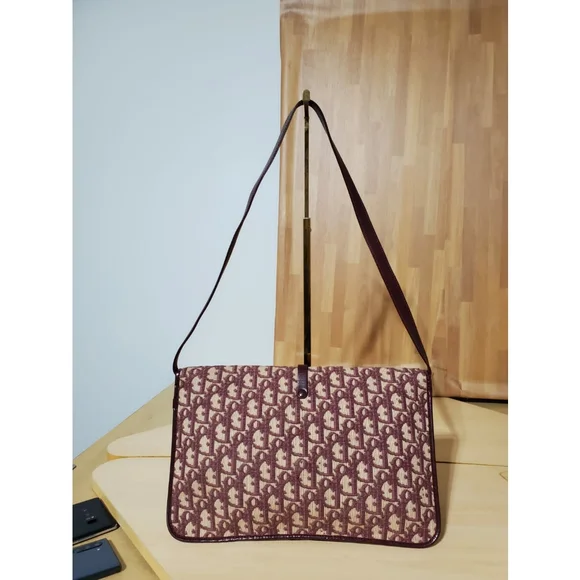 Christian Dior Vintage Saddle Clutch Shoulder Bag